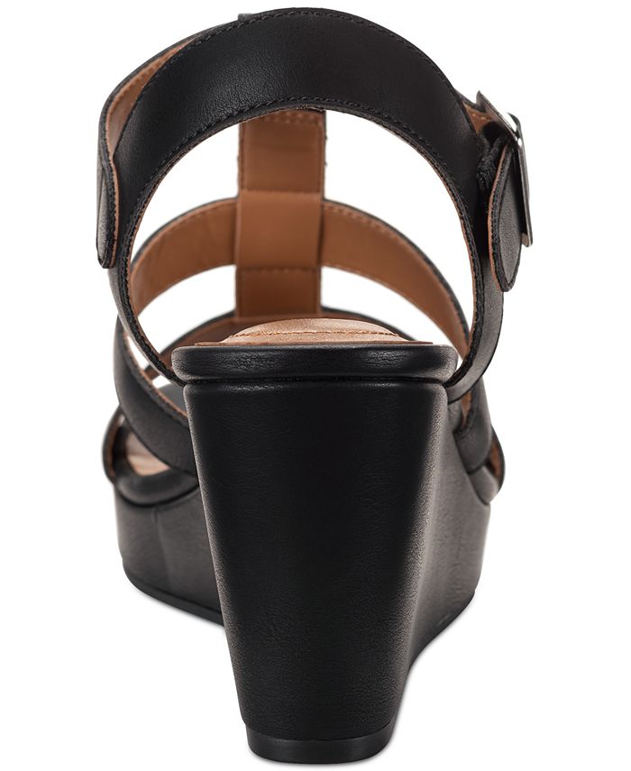 Style & Co Soffiee Strappy Gladiator Wedge Sandals, Created for Macy's ...