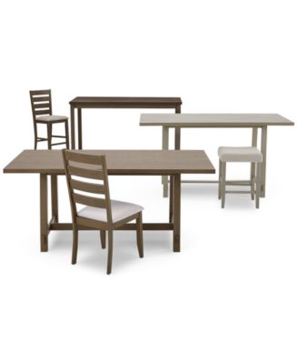 Macy's Max Meadows Laminate Dining Collection In Grey