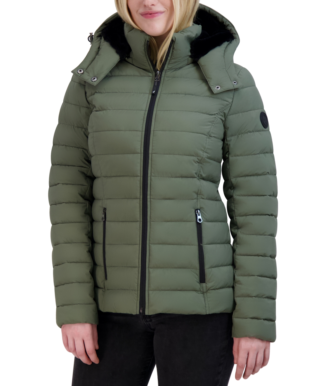 Nautica hooded packable puffer coat clearance