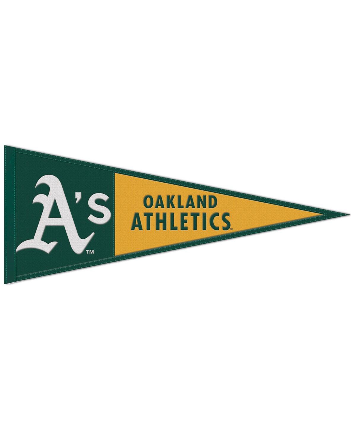 Wincraft Oakland Athletics 13" X 32" Wool Primary Logo Pennant In Yellow