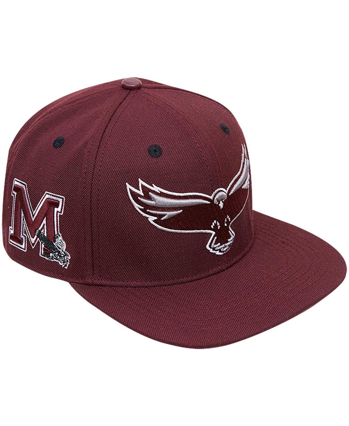 Shop Pro Standard Men's  Maroon Maryland Eastern Shore Hawks Evergreen Mascot Snapback Hat