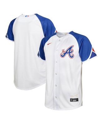 Nike Toddler Boys and Girls White Atlanta Braves 2023 City Connect Replica  Jersey - Macy's