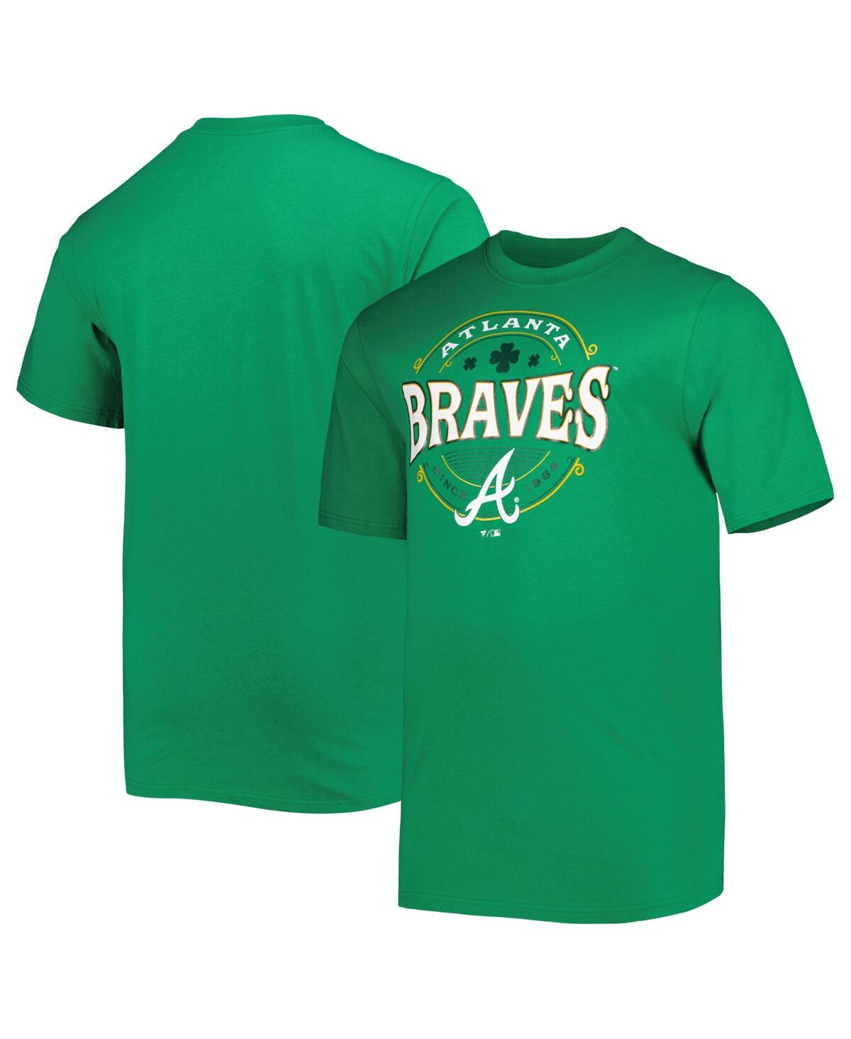 Profile Men's Kelly Green Atlanta Braves Big And Tall Celtic T-shirt
