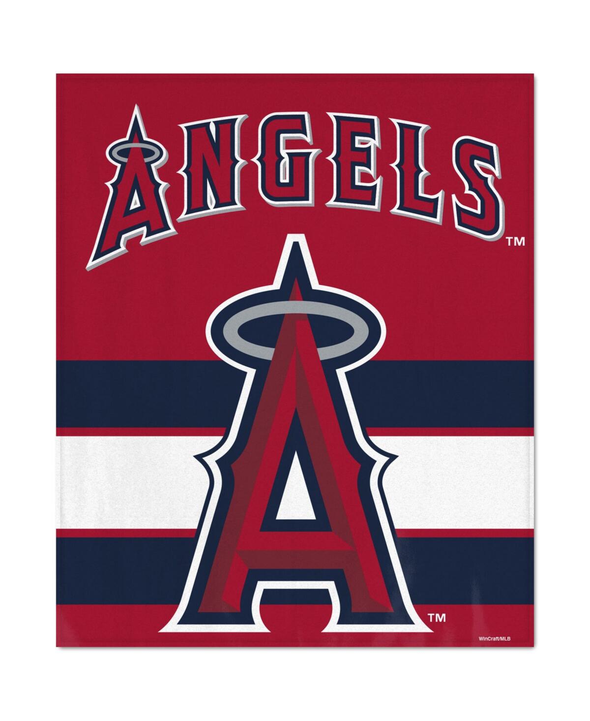 Wincraft Los Angeles Angels Ultra Plush 50" X 60" Throw Blanket In Red