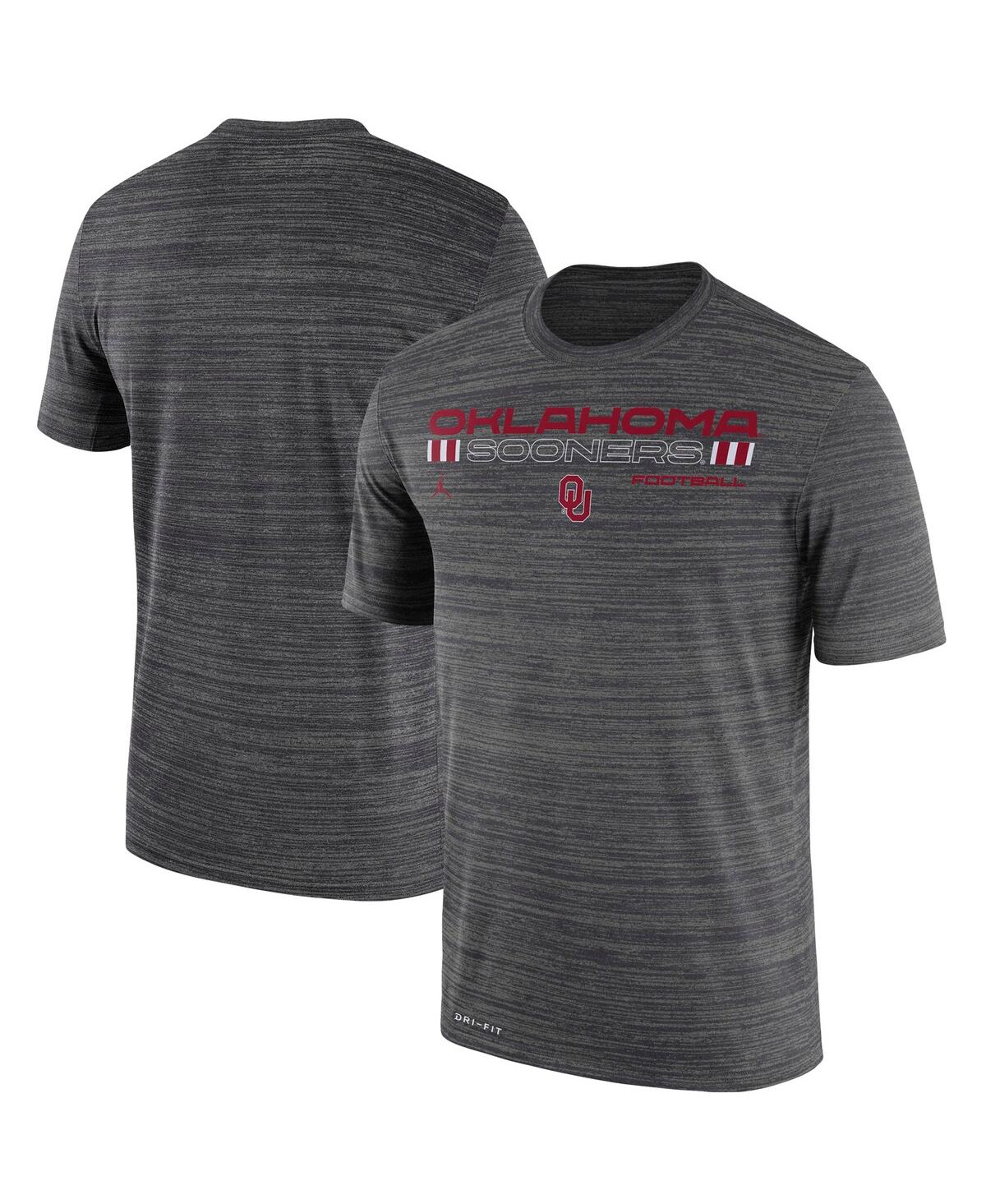 Men's NikeOklahoma Sooners Velocity Legend Performance T-shirt - Charcoal