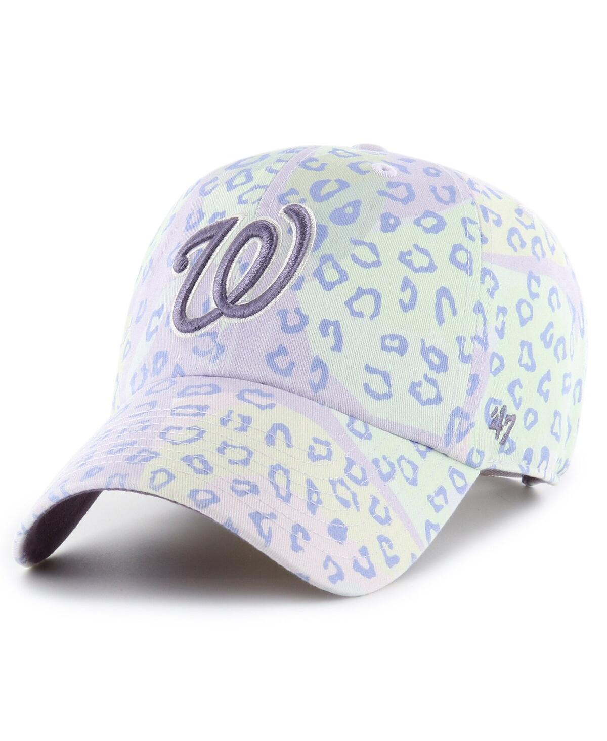 Shop 47 Brand Women's ' Purple Washington Nationals Cosmic Clean Up Adjustable Hat