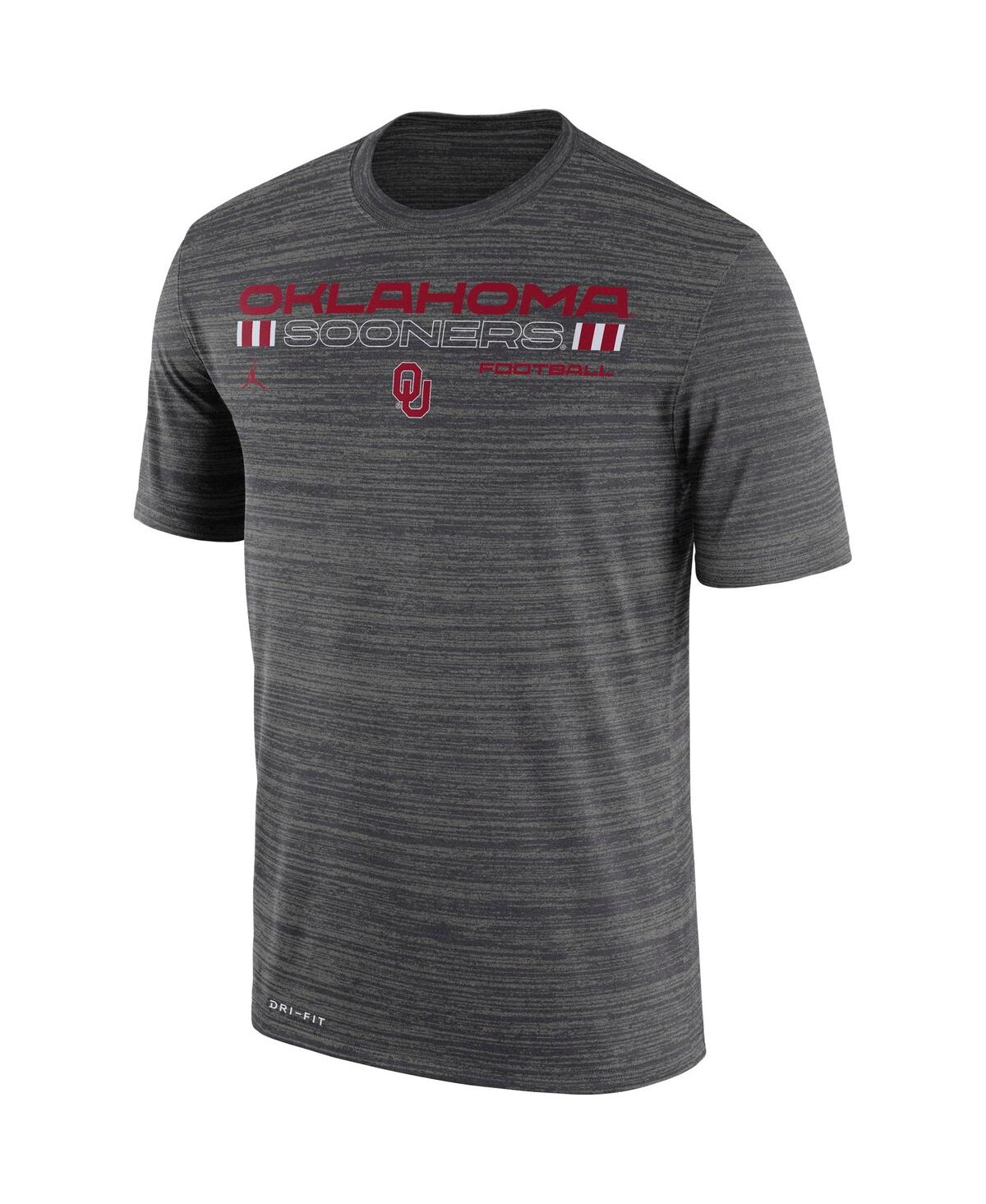 Men's NikeOklahoma Sooners Velocity Legend Performance T-shirt - Charcoal