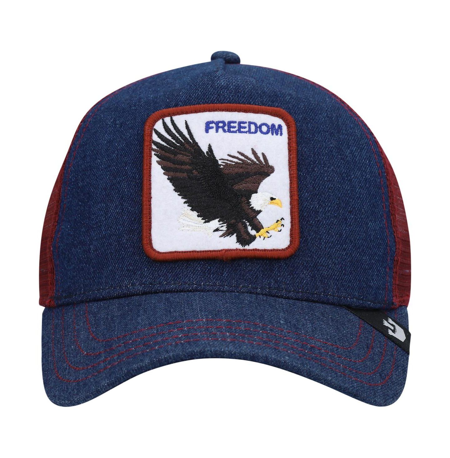 Мужская кепка Goorin Bros. Navy, Maroon The Freedom Eagle Trucker Adjustable Hat — фото 3