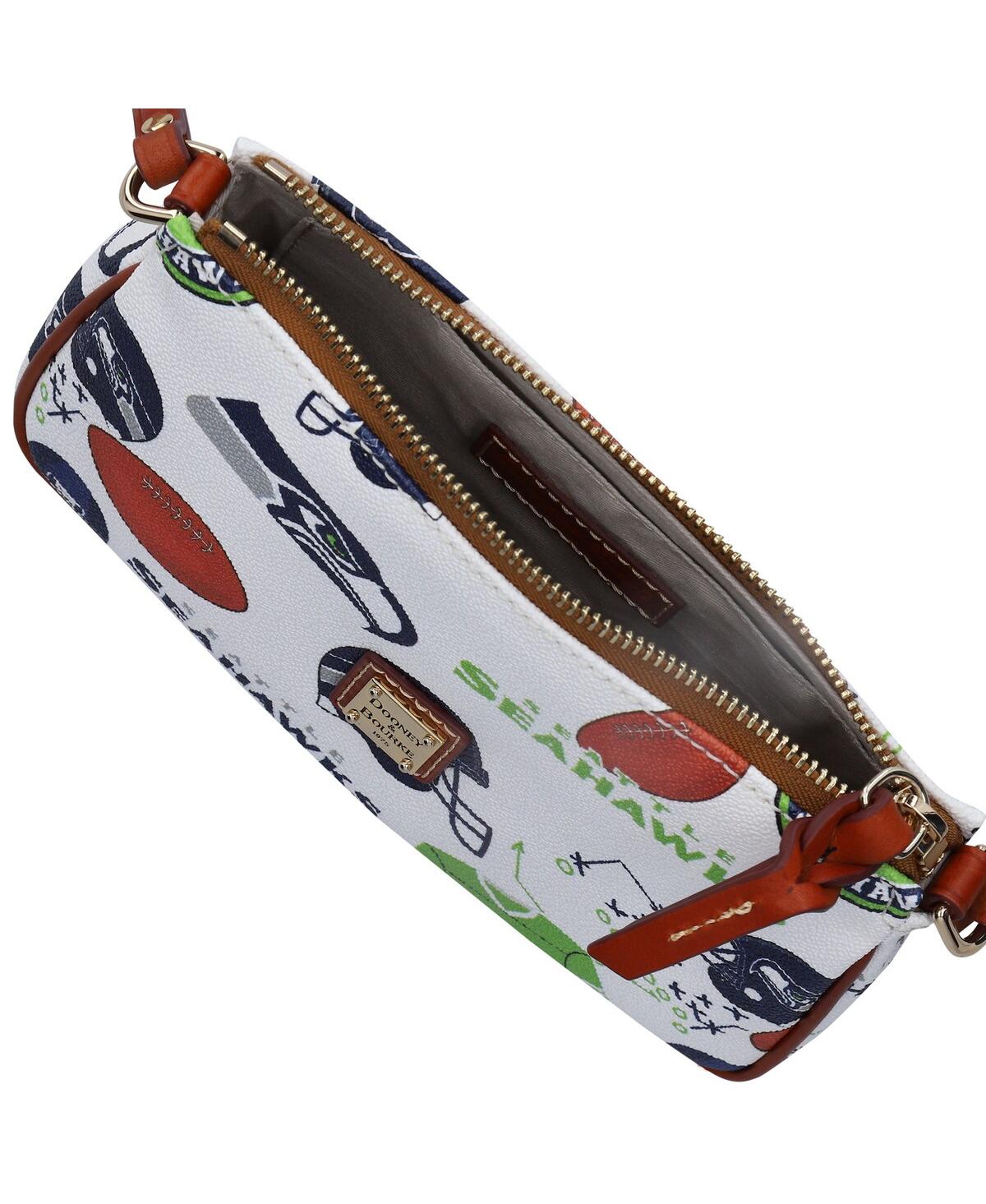 Shop Dooney & Bourke Women's  Seattle Seahawks Gameday Lexi Crossbody With Small Coin Case In White