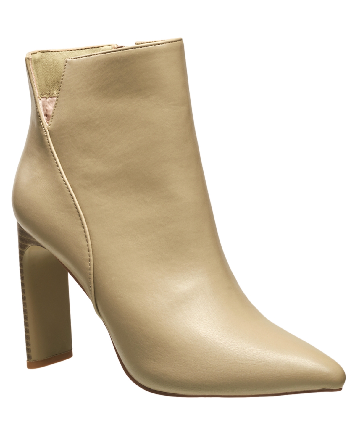 Shop H Halston Women's Allyson Heeled Pointed Boots In Taupe