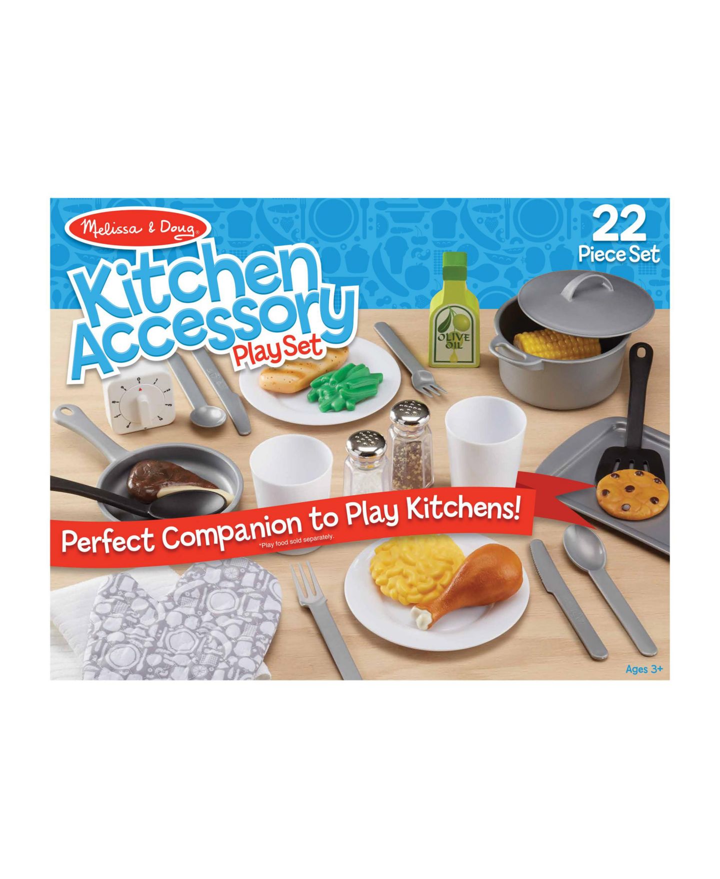 Детские игрушки Melissa and Doug Kitchen Accessories 22-Piece Set, Ages 3+ — фото 1