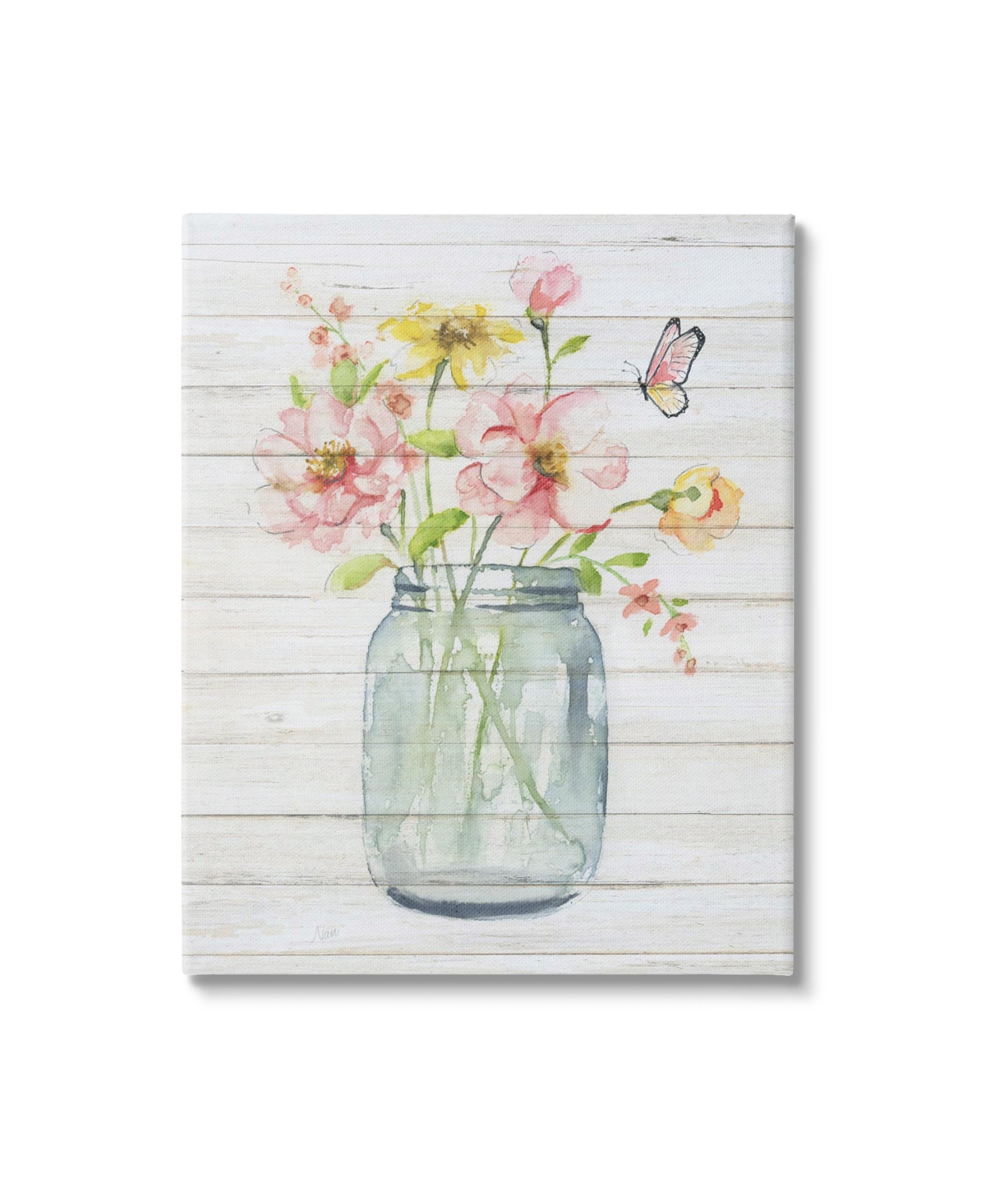 Stupell Industries Spring Wild Flower Assortment Canvas Wall Art, 24" X 1.5" X 30" In Multi-color