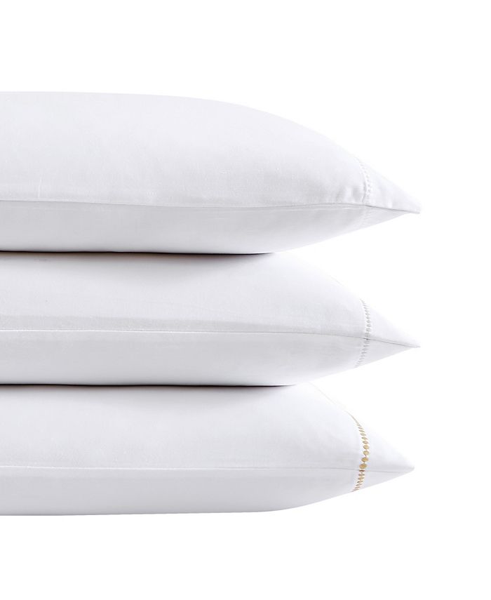 Vera Wang Simple Dot 300Thread Count Cotton Sateen 4 Piece Sheet Set