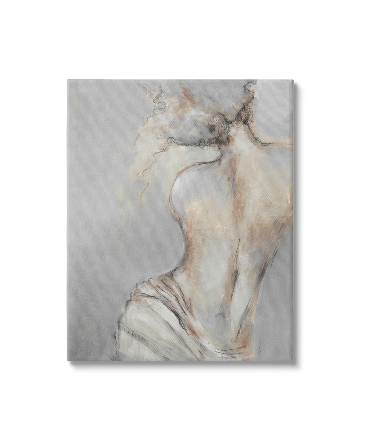 Stupell Industries Traditional Portrait Nude Woman Canvas Wall Art, 16" X 1.5" X 20" In Multi-color