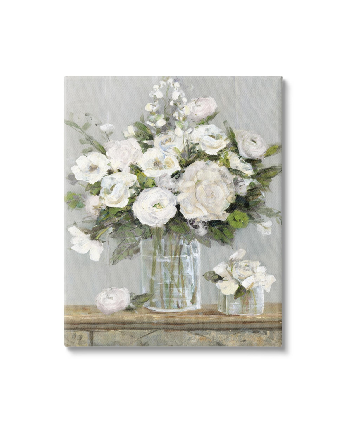 Stupell Industries Country Floral Scene Canvas Wall Art, 24" X 1.5" X 30" In Multi-color