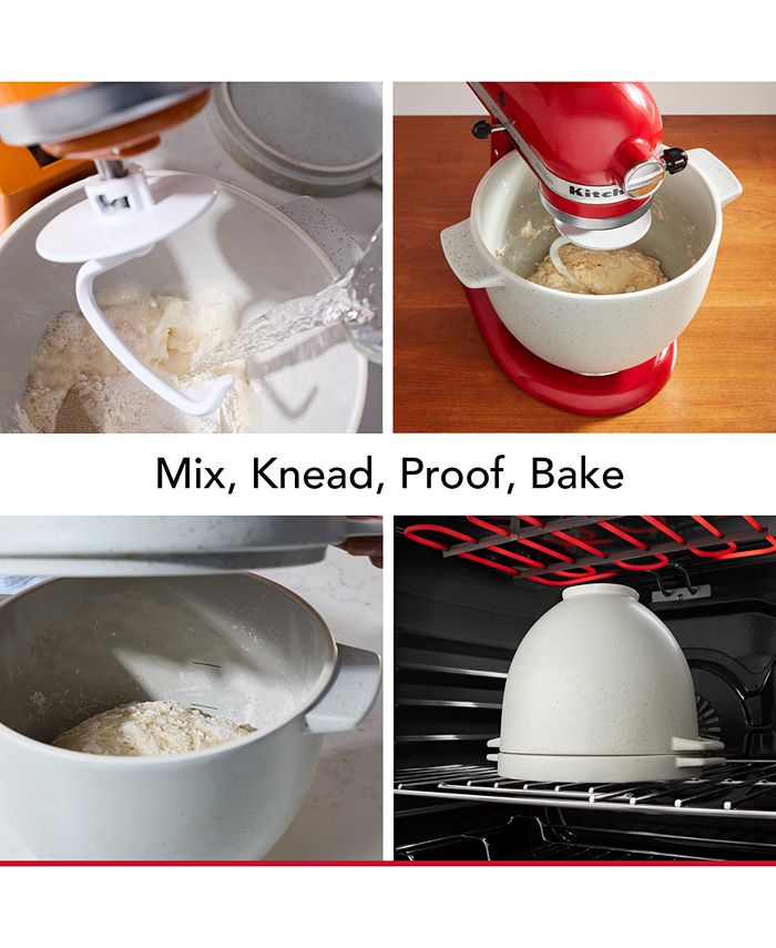 KitchenAid Ceramic Bread Bowl with Baking Lid KSM2CB5BGS Macy's