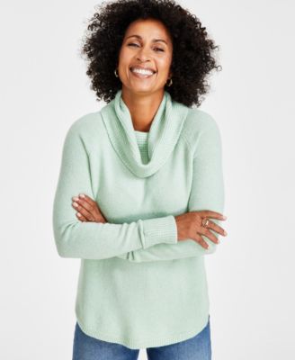 Style & Co - Waffle Cowlneck Tunic