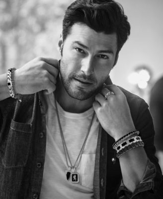 Men's Icon Cord Bracelet in Stainless Steel