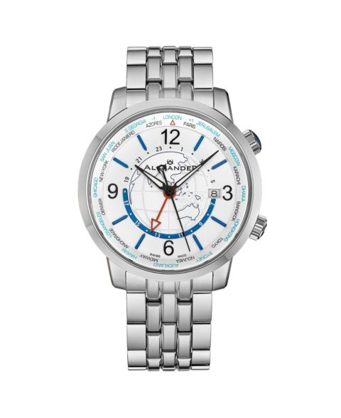 Мужские часы Alexander Journeyman 2, кварц, Swiss Made, корпус 42 мм, сапфировое стекло