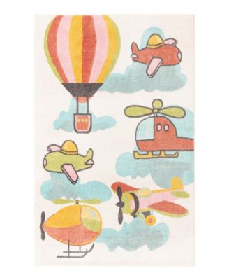 Bayshore Home Campy Kids Flying High Area Rug In Multi