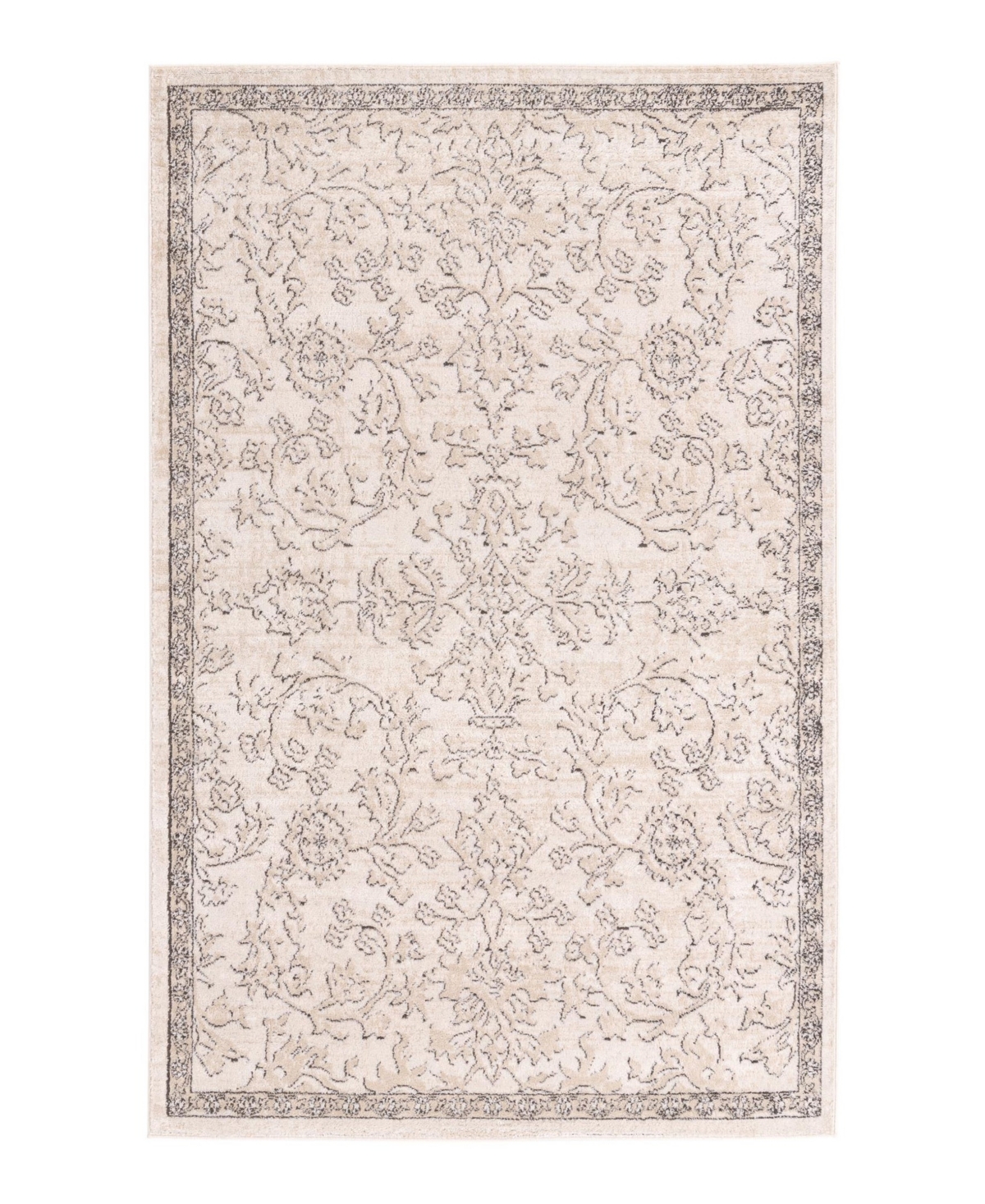 Bayshore Home Wheeler Wlr-02 5' X 8' Area Rug In Ivory