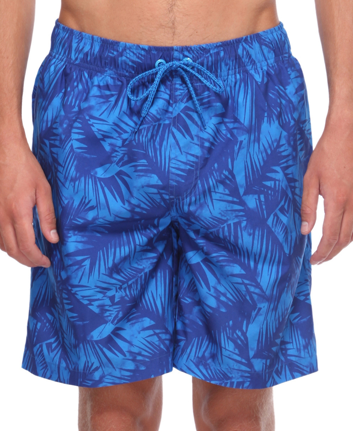 Men's 8" Mesh Lined Swim Trunks, up to Size 2XL - Stripes printed