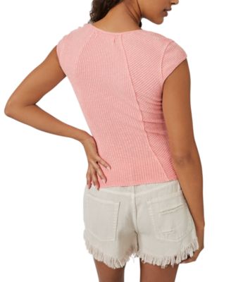 Women's Boss Babe Ribbed-Knit Corset Tank Top