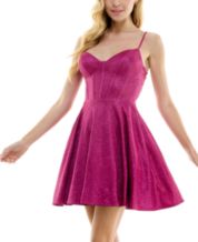 Macy's purple new arrivals lace dress