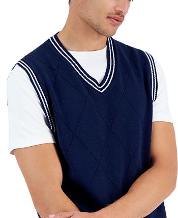 Club Room Men's Argyle Sweater Vest, Created for Macy's - Macy's