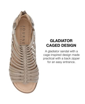 Women's Delilah Gladiator Sliver Wedge Sandals