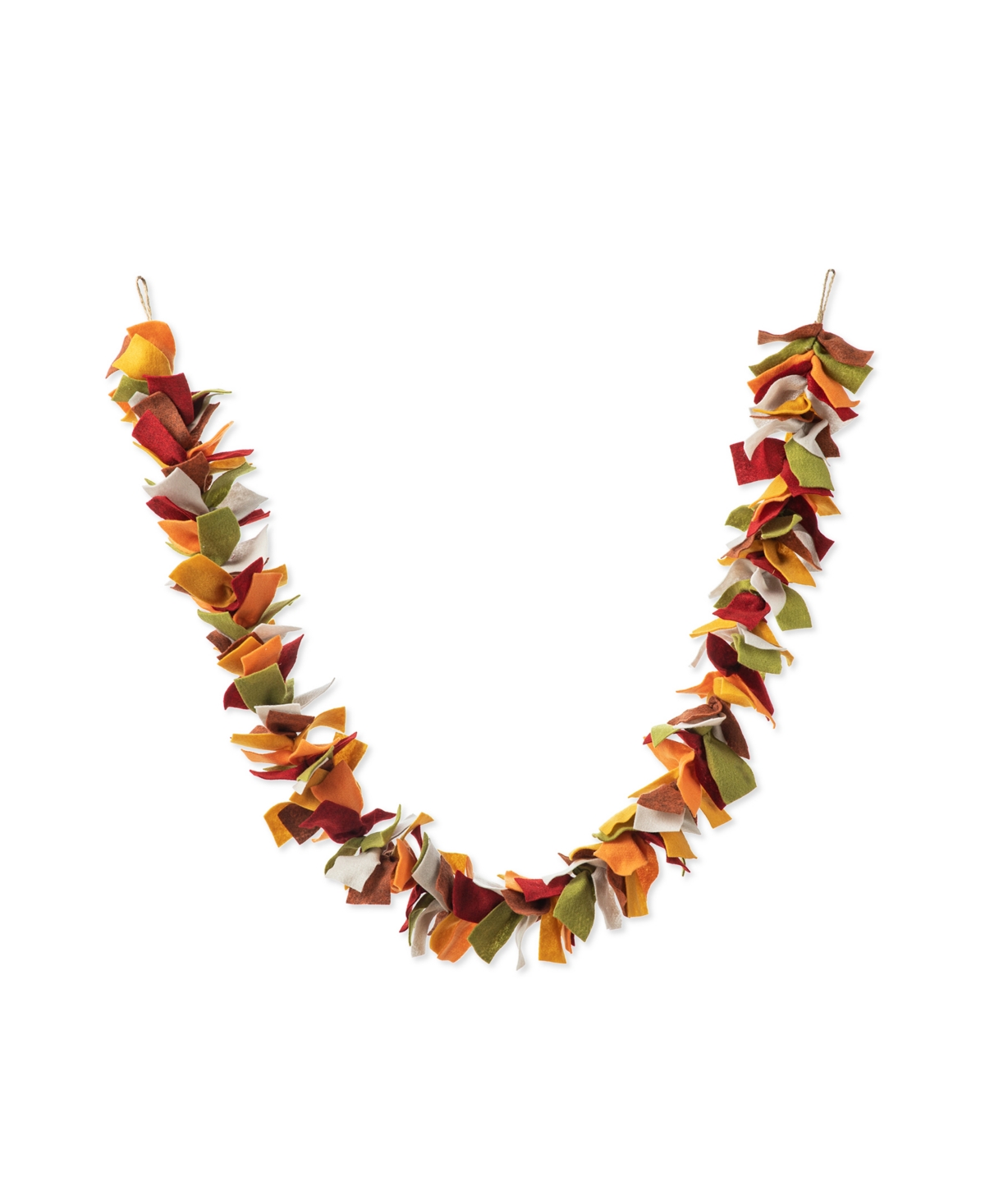 Glitzhome 6' L Fall Felt Garland In Multi