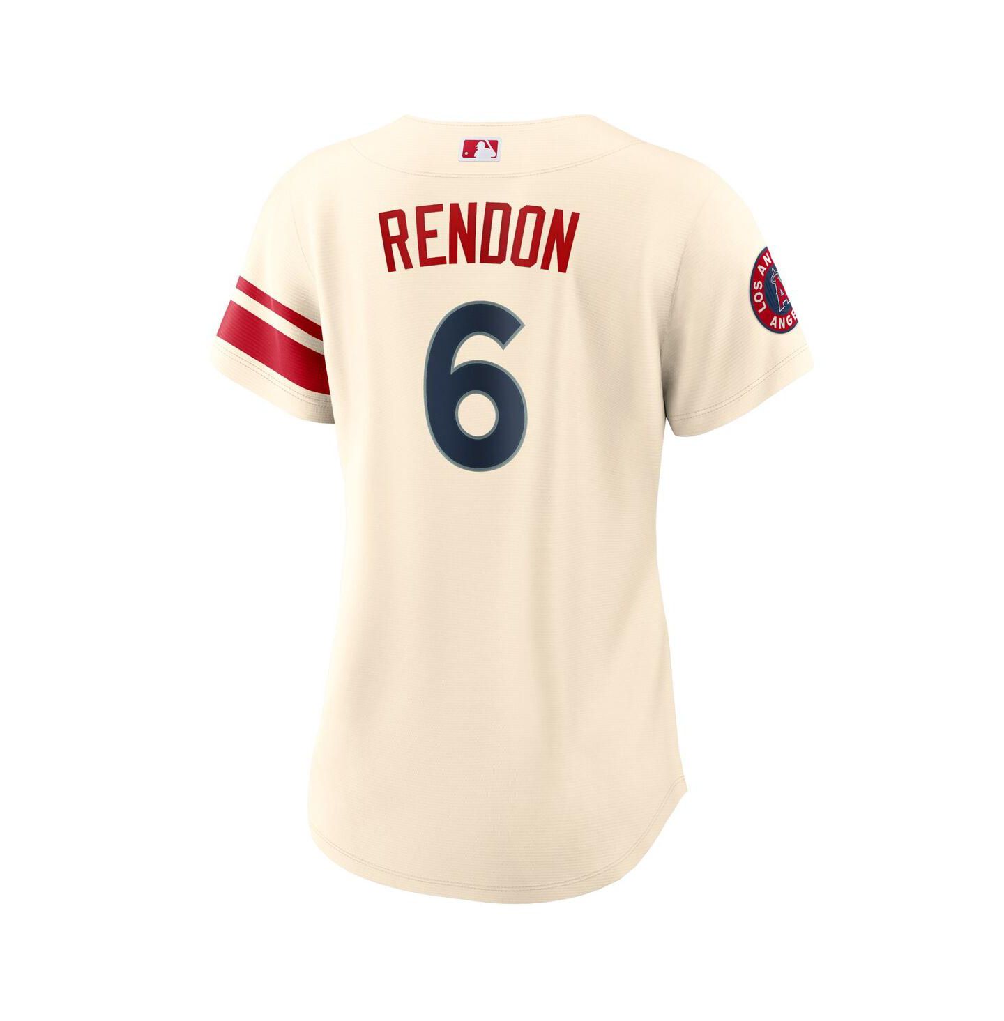 Женский топ Nike Anthony Rendon Cream Los Angeles Angels City Connect Replica Player Jersey — фото 4
