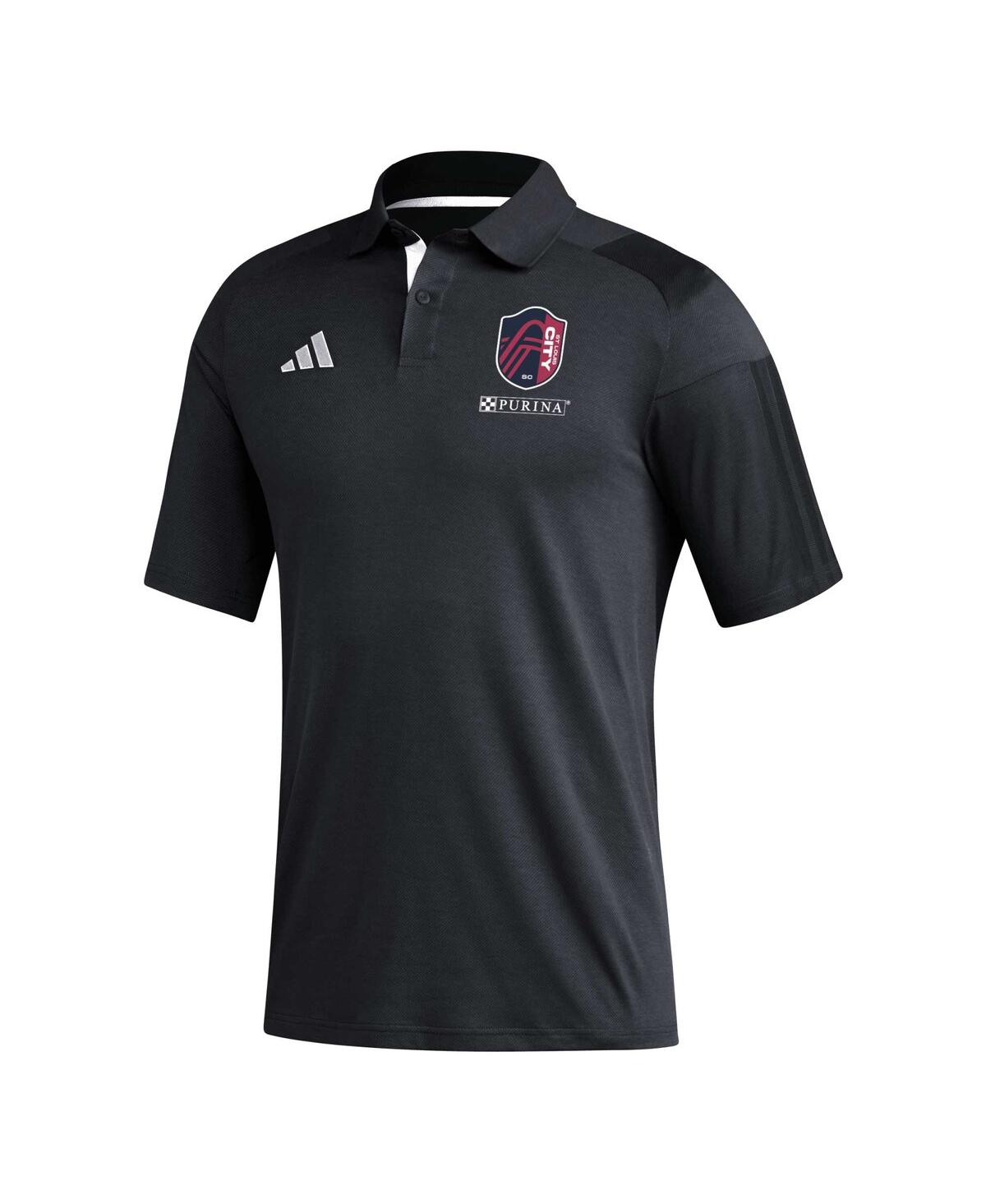 Shop Adidas Originals Men's Adidas Black St. Louis City Sc 2023 On-field Training Polo Shirt
