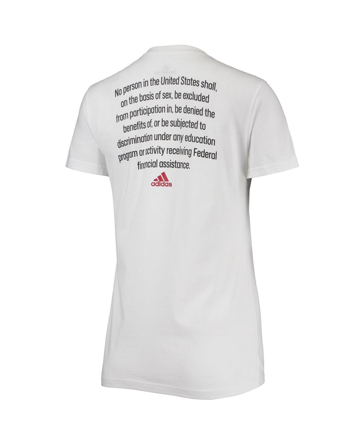 Shop Adidas Originals Women's Adidas White Indiana Hoosiers More Is Possible T-shirt