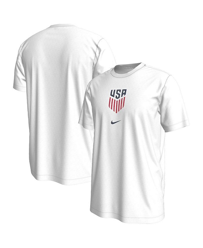 Nike Men's White USMNT Crest T-shirt - Macy's