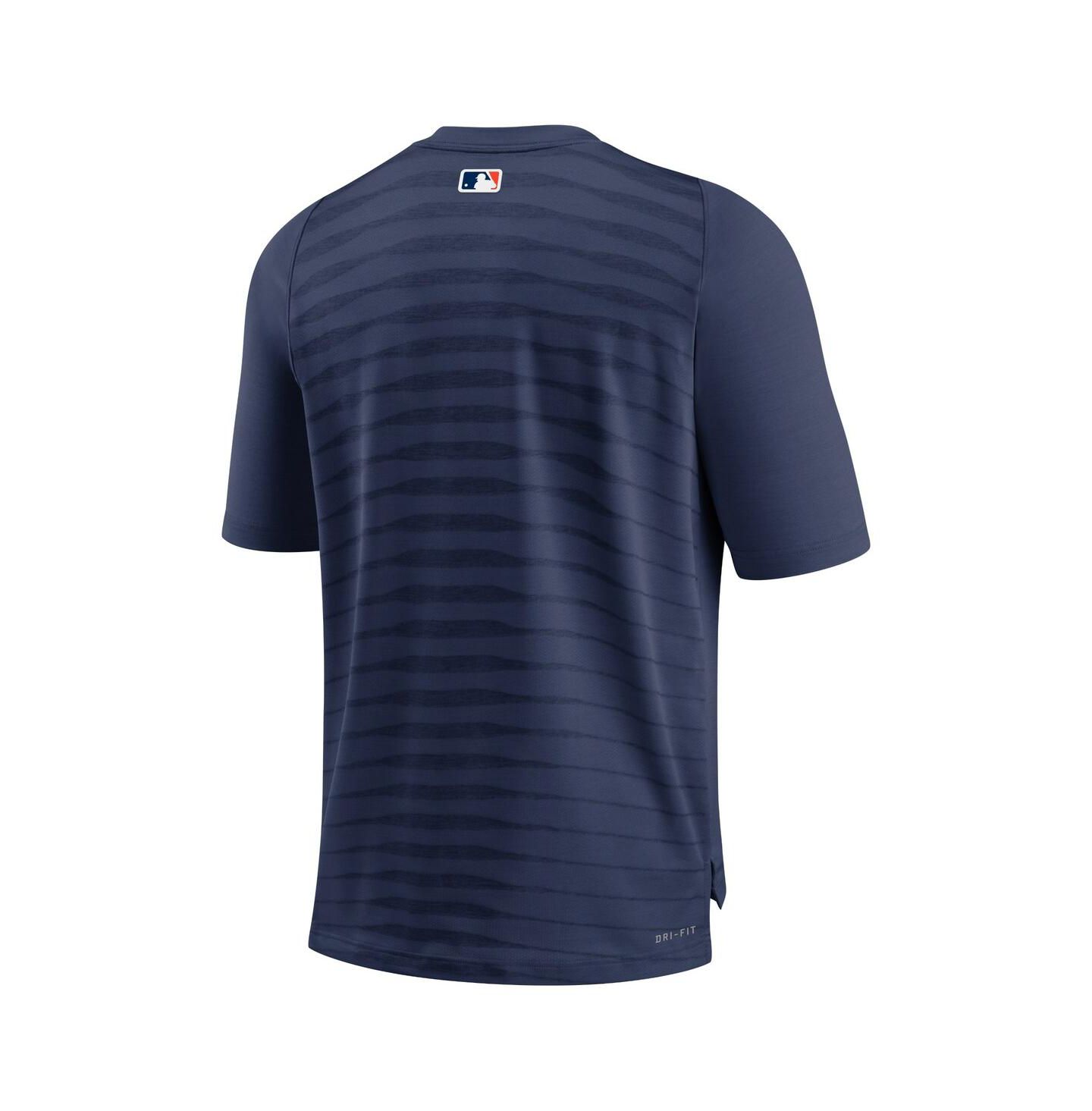 Мужская футболка Nike Navy Houston Astros Authentic Collection Pregame Raglan Performance V-Neck — фото 4