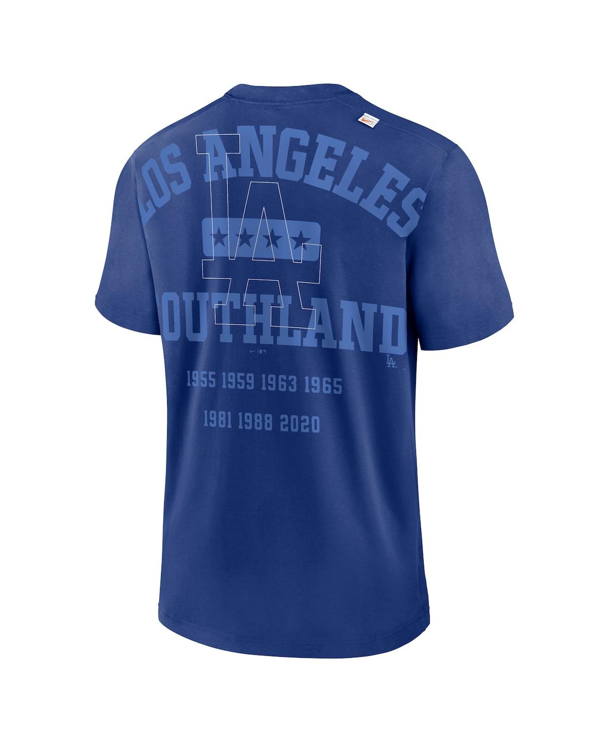 Nike Royal Los Angeles Dodgers Statement Game Over T-shirt In Royal