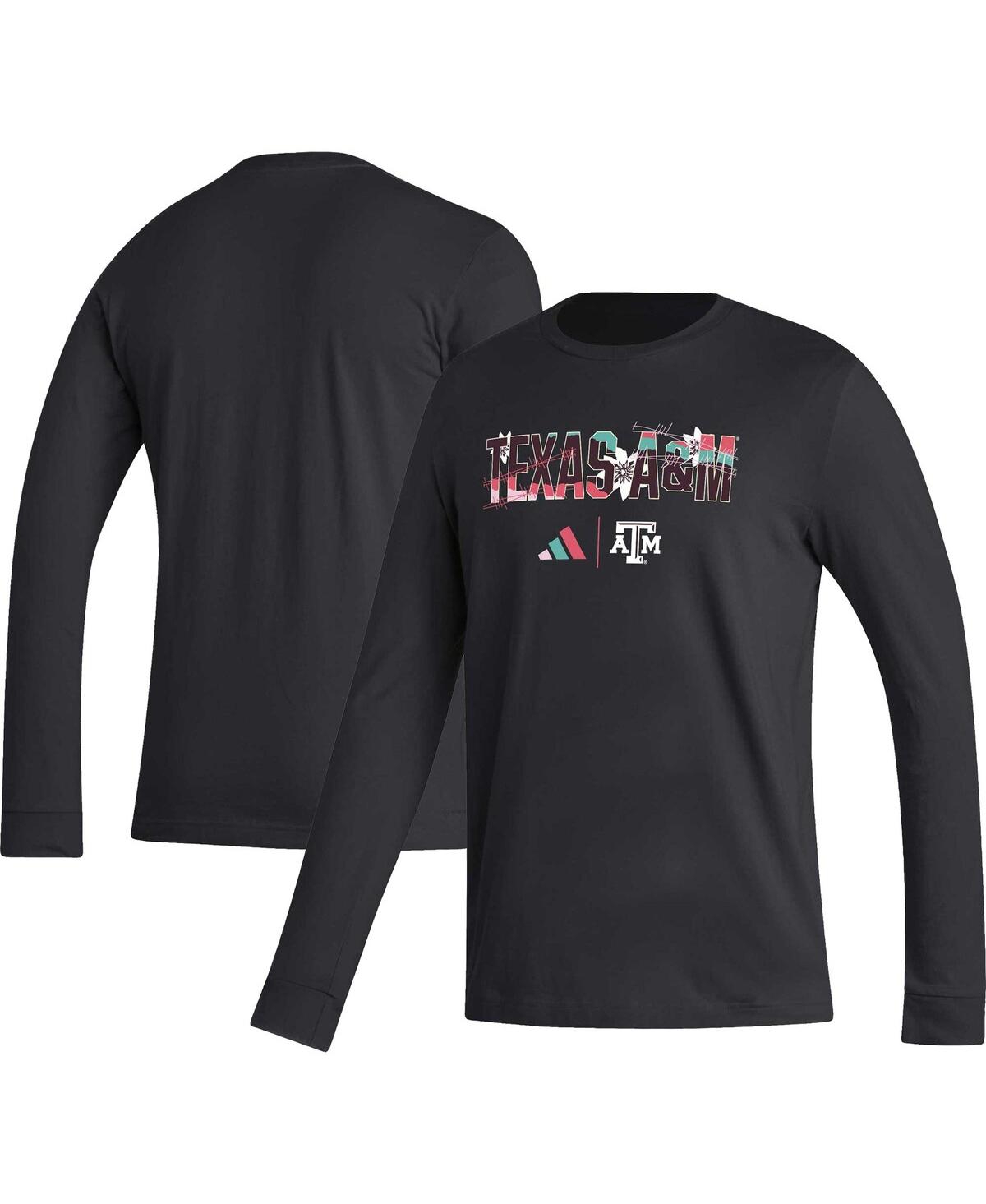 Shop Adidas Originals Men's Adidas Black Texas A&m Aggies Honoring Black Excellence Long Sleeve T-shirt