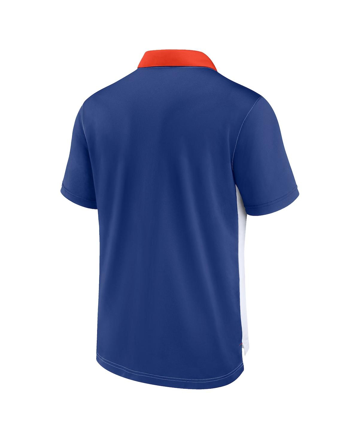 Nike Men's  White, Royal Atlanta Braves Rewind Stripe Polo Shirt In White,royal