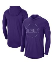 Louisiana Tshirt Football Team Color Purple and Gold Distressed Louisiana  State Name Tiger Mens Long Sleeve T-shirt Graphic Tee-Purple-xxl