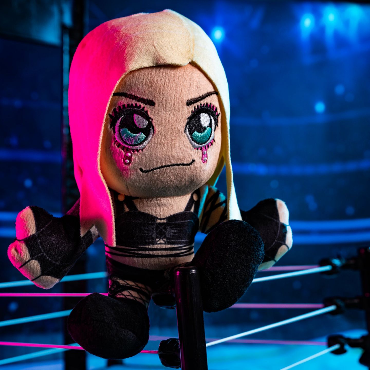 Детская мягкая игрушка Bleacher Creatures Liv Morgan 8" Chibi-Inspired Kuricha Plush, 1-Piece, цвет: Разноцветный — фото 2