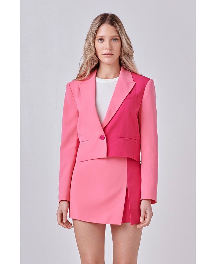 endless rose Women's Colorblock Short Blazer - Macy's