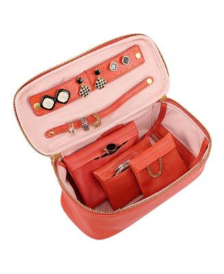 Celosia Rectangular Leather Jewelry Case