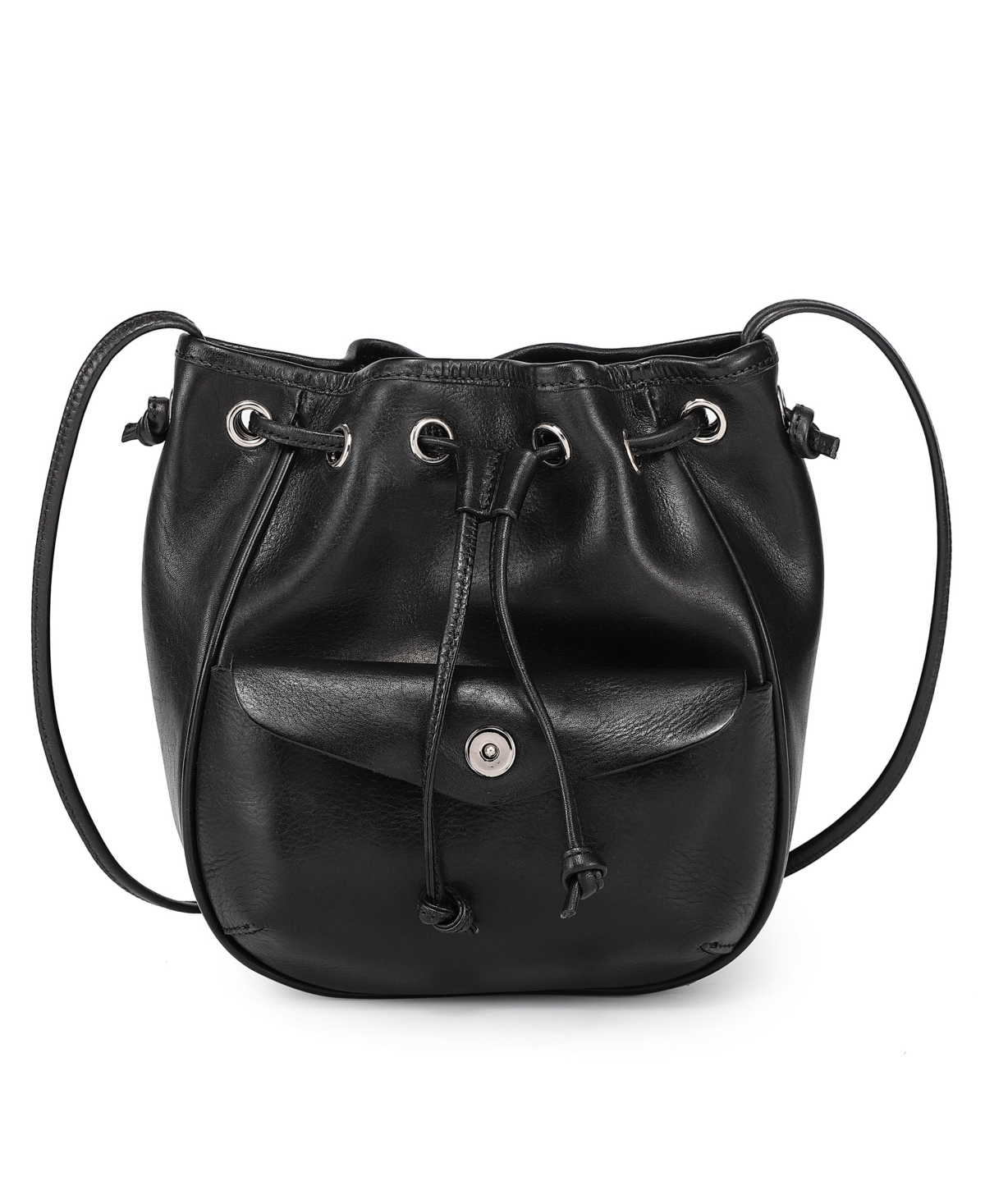 Old Trend Snapper Convertible Bucket Crossbody In Black
