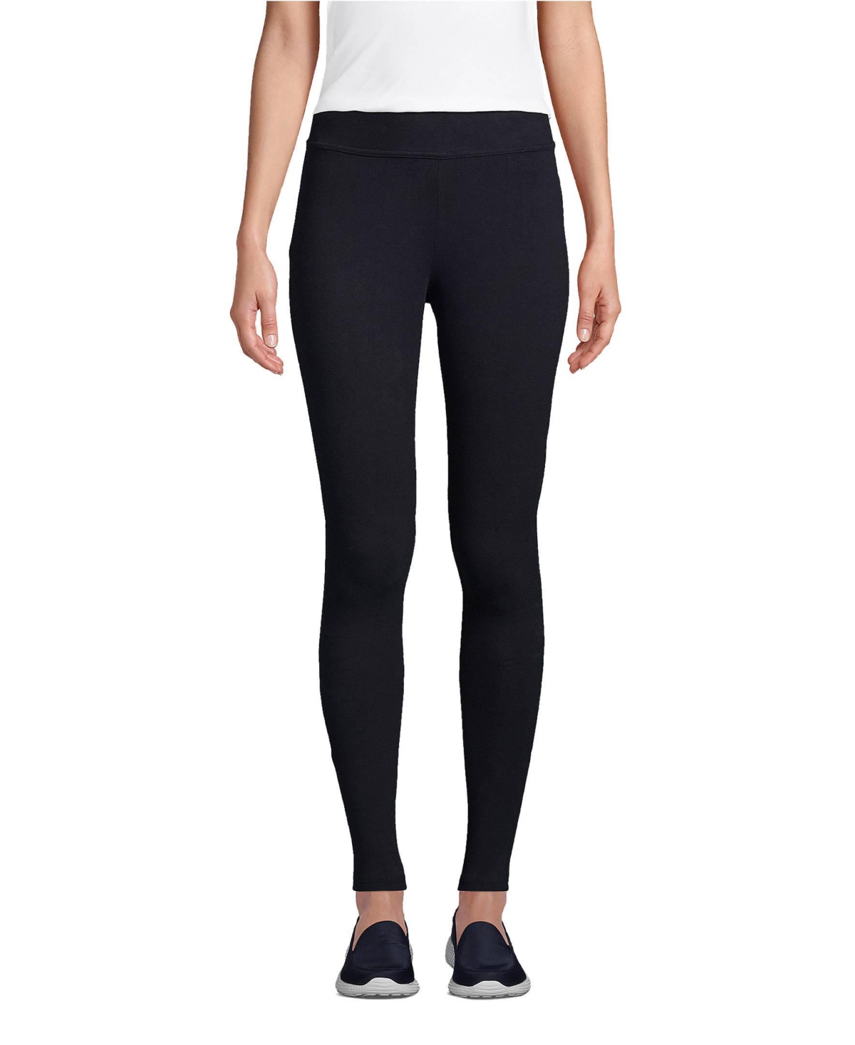 Lands' End Women's Tall Starfish Mid Rise Knit Leggings