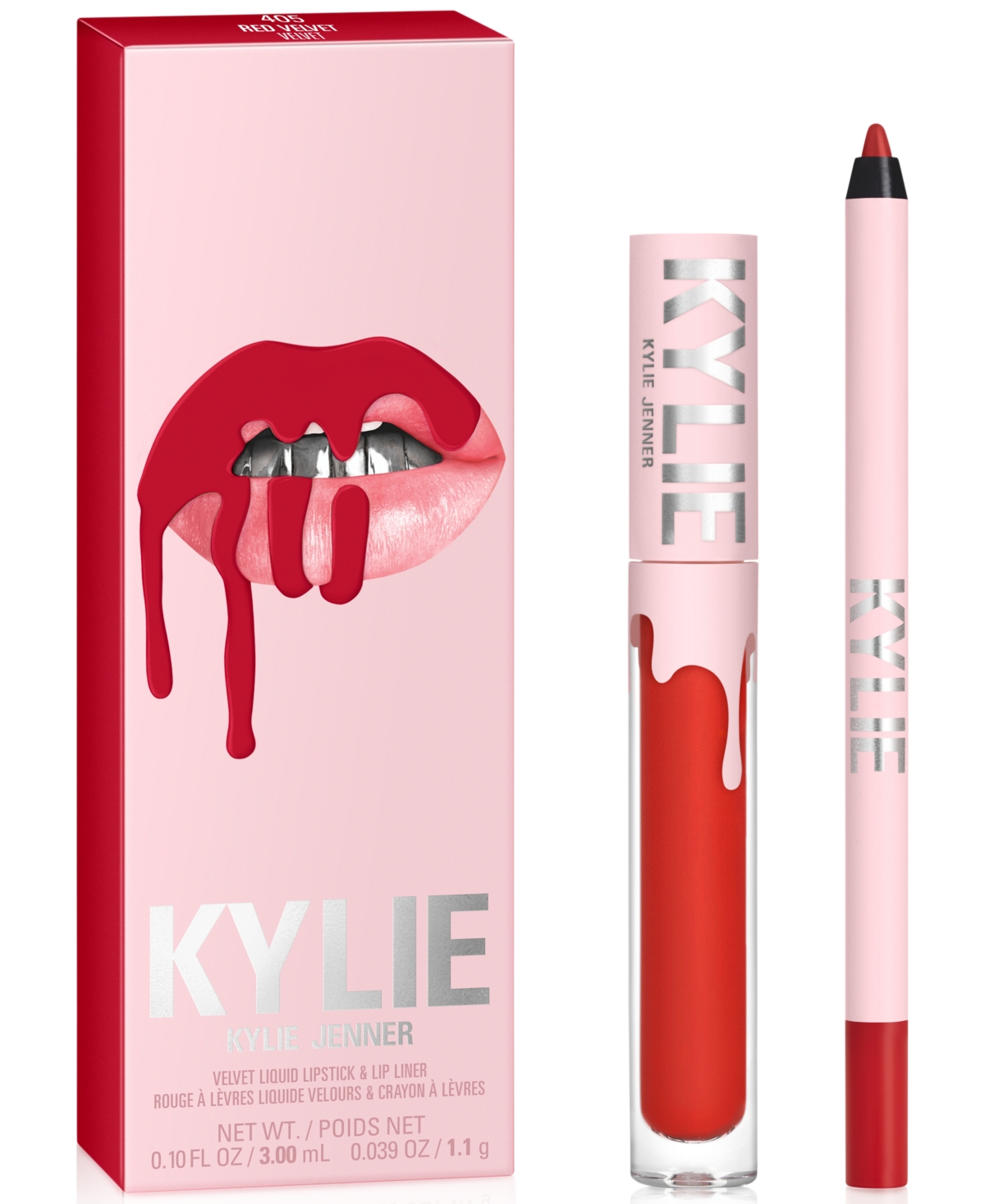 Kylie Cosmetics 2-Pc. Velvet Lip Set - 405 Red Velvet