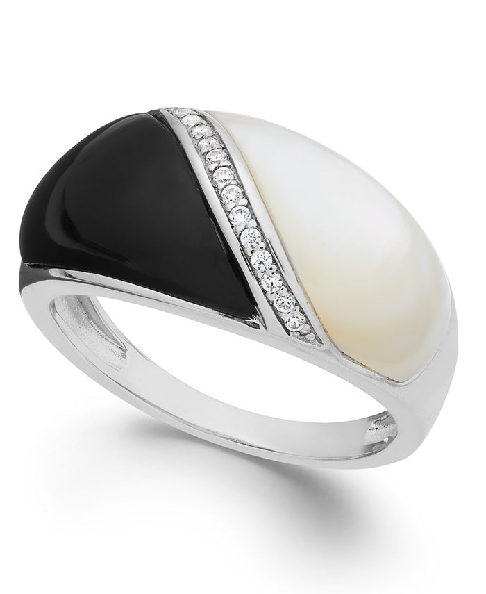 Macy's onyx ring on sale