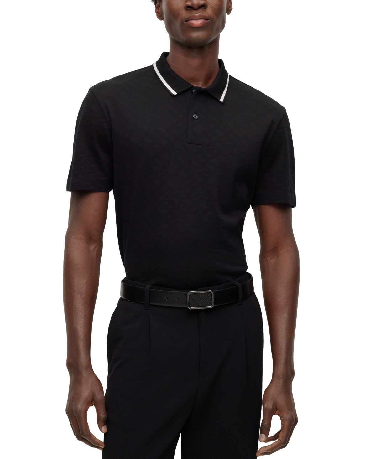 Hugo Boss Boss By  Men's Regular-fit Polo Shirt In Black