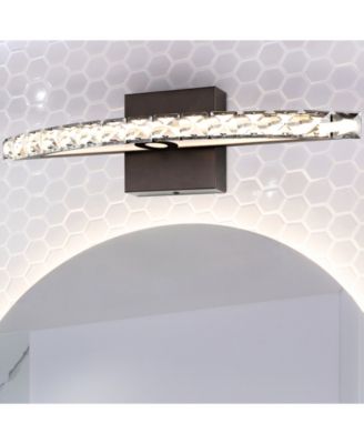 Alyson 18" 1-Light Bohemian Industrial Iron, Acrylic Integrated LED Vanity Light