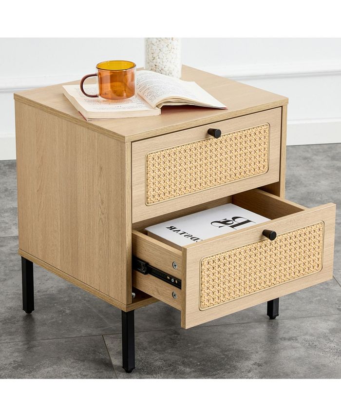 Simplie Fun Modern simple storage MDF Board bedside